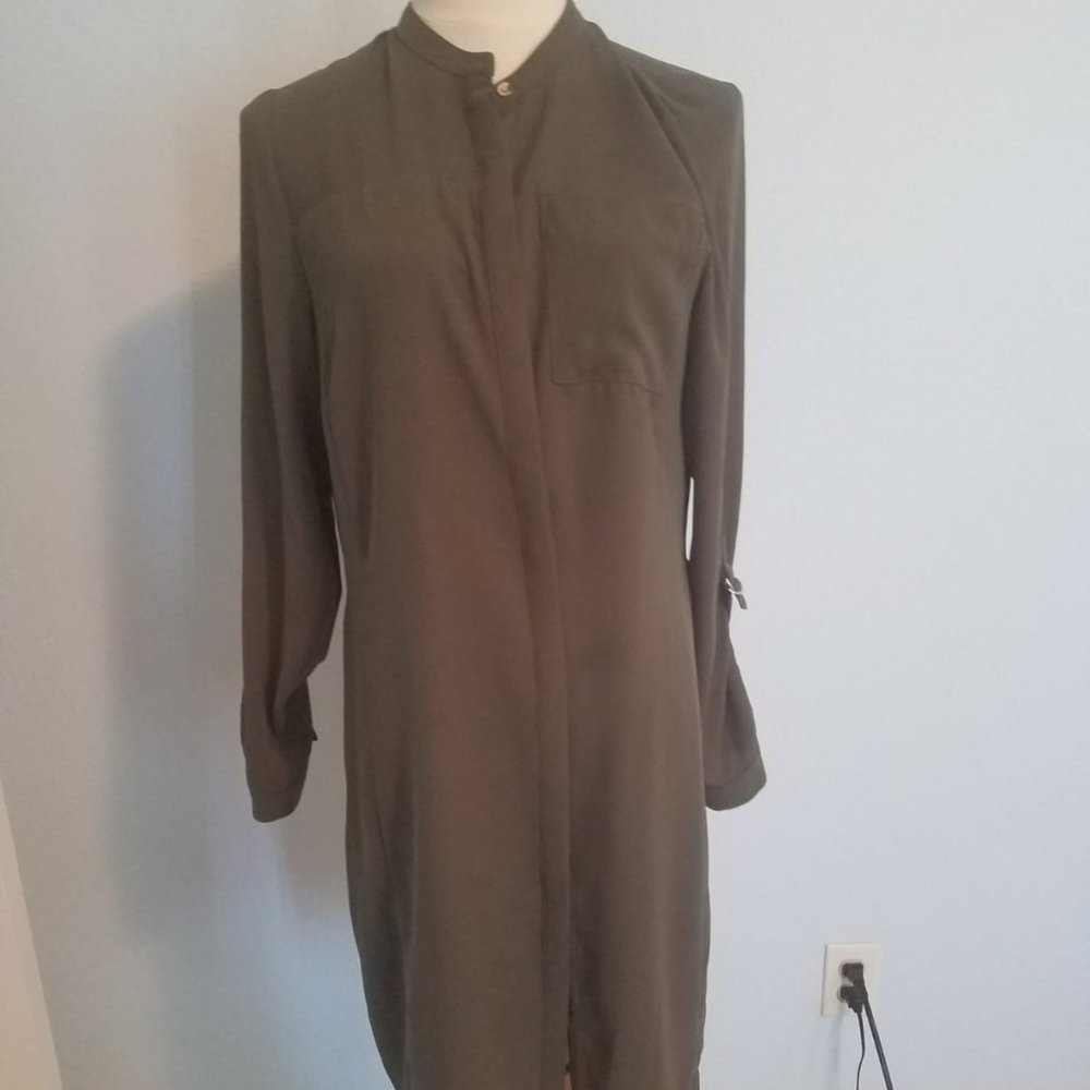 3/$20 Green Tunic Top with Waist Tie